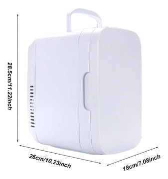 Mini Refrigerador Para Carro, Frio O Caliente Blanco