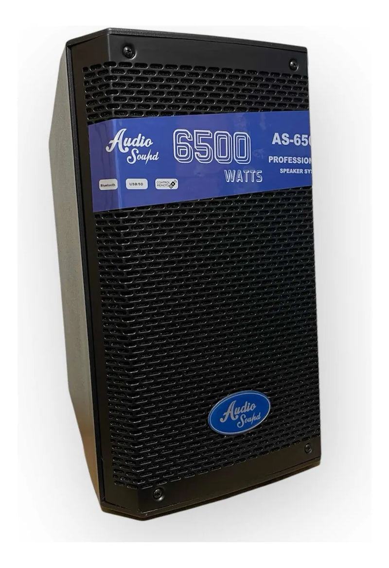 Parlante Activo 8 Pulgadas Audio Sound 6500w Profesional Negro