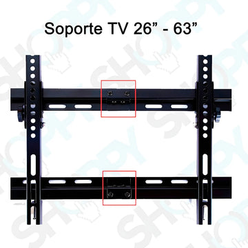 Soporte De Pared Para Televisor De 26 A 63 Pulgadas Color Negro