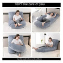 Almohada Para Embarazo En Forma De S Gris