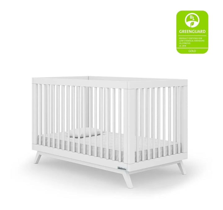 Cuna A Cama Infantil Dadada Soho 3 En 1 Convertible Madera Blanco