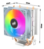 COOLER CPU AIGO ICE200PRO RGB para procesadores Intel y Amd