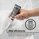 Set X3 Silicona RTV Ultra Grey 85Gr KTC, No Corrosivo, Resistente a 343°C, Ideal para Aplicaciones Mecánicas, Alta Durabilidad y Adhesión.