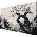 Alfombrilla De Mouse Anime Japonés 80x39 Escritorio Completo Gris Anime Japones