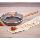 Sartén Imusa Natural Stone De 24cm Con Tapa De Vidrio Color Gris