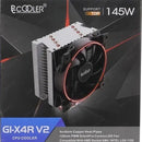 Disipador De Calor Pc Cooler Gi-x4 V2 Intel Amd Iluminación