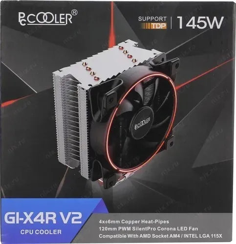Disipador De Calor Pc Cooler Gi-x4 V2 Intel Amd Iluminación