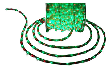 Manguera Led 3 Vias Luces Navideñas X 30mt Verde Y Rojo