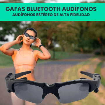 Gafas De Sol Audífonos Mp3 Bluetooth Reducción Ruido Negro