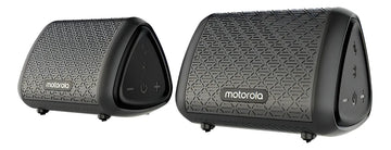 Bocinas Motorola Sonic Sub 340 Bass Twin Resistentes Al Agua Color Negro