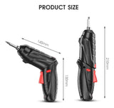 Destornillador Electrico Estuche 47 Accesorios Portatil Luz - Negro - 50-60 Hz