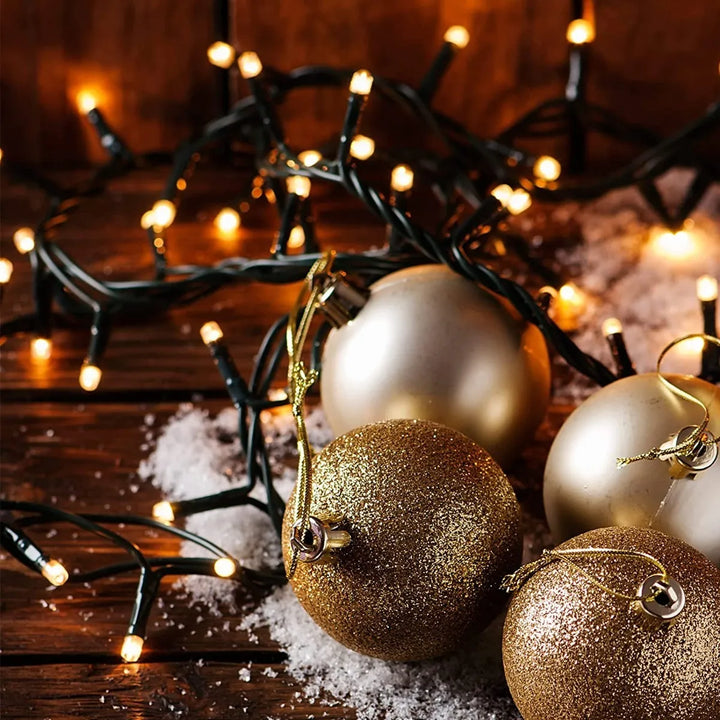 Instalación 200 Led Luz Calida Decoración Navideña Bombillos