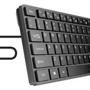 Teclado Genius SlimStar QWERTY Membrana español color negro con luz no