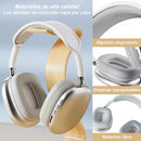 Auriculares Inalámbricos De Diadema Con Micrófono Bluetooth 400mah Plateado Diadema Xx Algodón Acolchado Orejeras Transpirables Rotación Libre