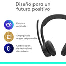 Logitech Zone 300, Diadema Bt Inalámbrica, 2 Micrófonos, Blk Color Negro Luz Blanco