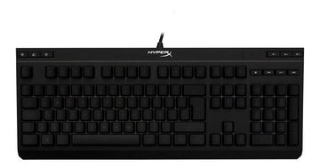 Teclado gamer HyperX Alloy QWERTY Membrana español latinoamérica color negro con luz RGB