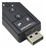 Adaptador Sonido Tarjeta De Audio 7.1 3d Usb Pc Canal Stereo