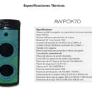 Sistema De Sonido AIWA AWPOK7D Bluetooth Flame Led Color Negro
