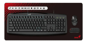 Kit de teclado y mouse Genius KM-200 Español de color negro