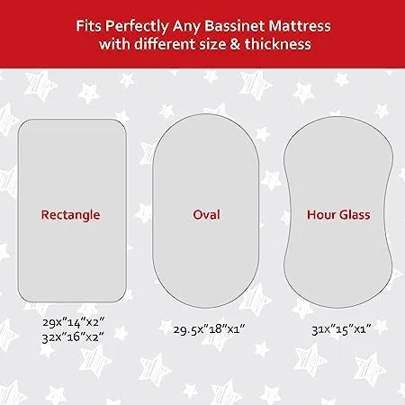 Juego De 2 Sábanas Impermeables Para Moisés Tipo Halo