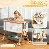 Cuna Colecho Con Juguete Musical, Altura Ajustable Y Almacen