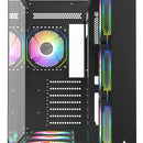 Chasis Gabinete Gamer Crystal Cube Xl Negro X7 Fan Argb
