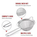 Juego De Coladores Metálicos X3pcs De Cocina Tamizador Acero