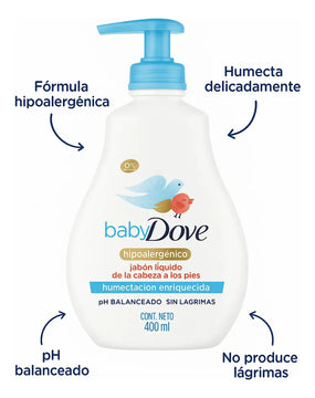Dove Jabón Líquido Para Bebé 400ml