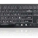 Teclado Gamer Usb Weibo Fc-560 Silencioso Con Luz Multimedia