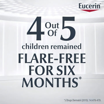 Eucerin Baby Eczema Relief Crema 226 g | Hidratante Suave Hipoalergénica Sin Fragancia Para Bebé con Piel Seca, Sensible o con Eczema | Loción Dermatológica con Avena Coloidal Que Calma, Protege y Ali
