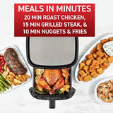 T-fal Air Fryer & Grill Combo Digital, 2 En 1, 4.4 Qrt, Negr