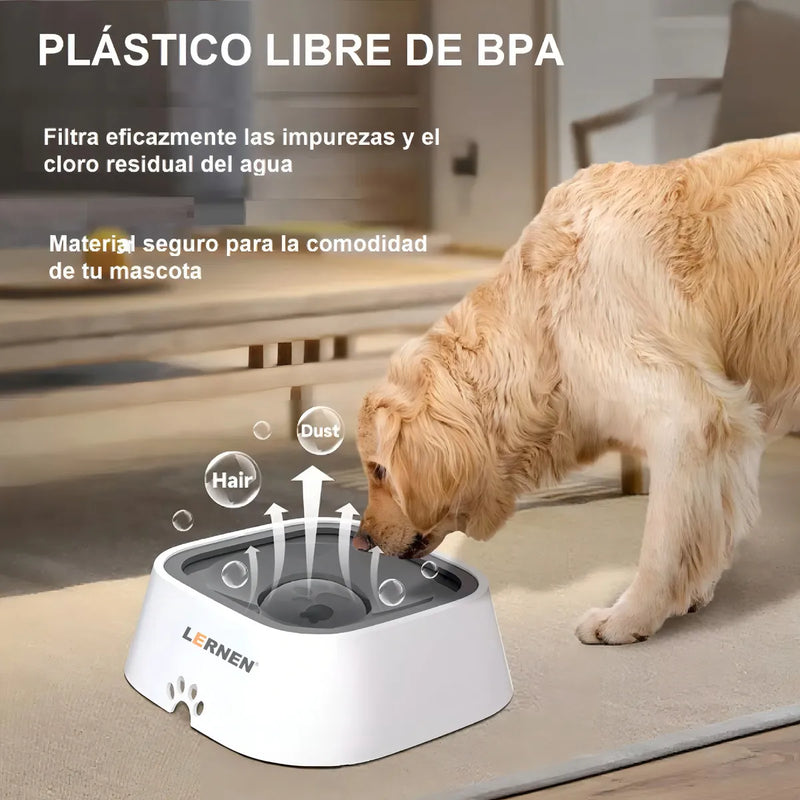Bebedero Dispensador De Agua Para Perros Y Gatos Color Blanco