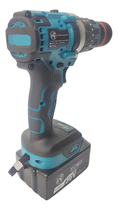 Taladro Percutor Inalámbrico Mandril 1/2 Brushless Color Azul Frecuencia 60hz