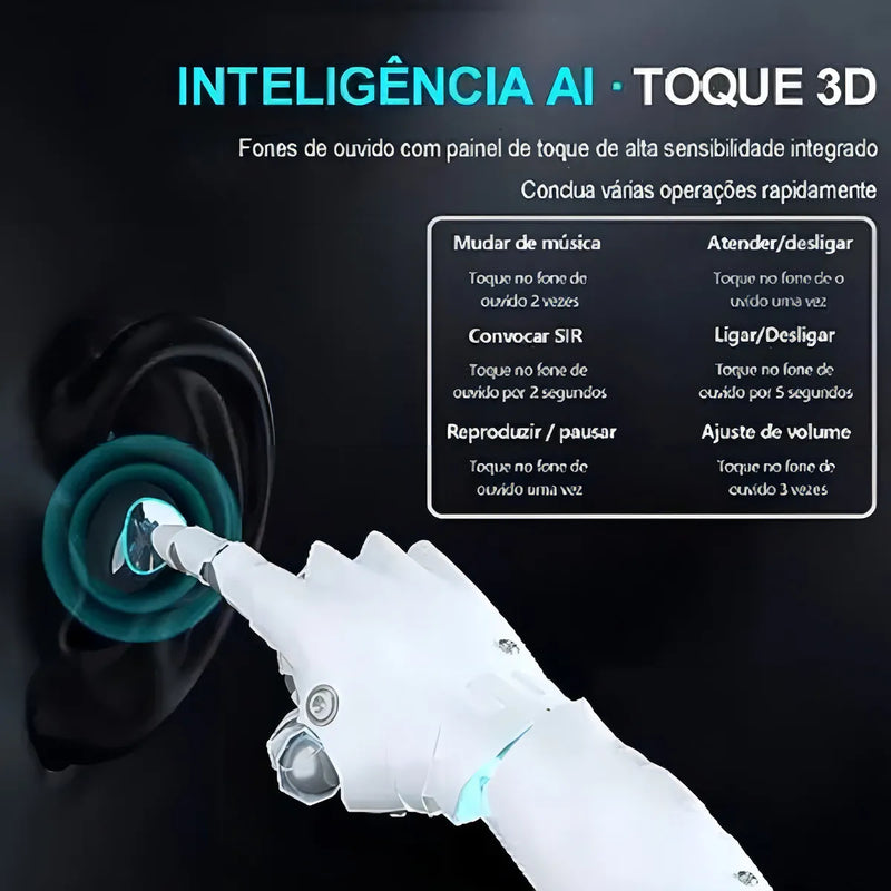 Auriculares inalámbricos Bluetooth Dual Ear Game M30 de Tws, color negro