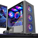 Musetex Mesh Atx Mid-tower Computer Gaming Case Con 6 Pcs × G05mn6-hw