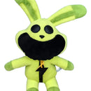 1 Pieza De Peluche De Animal Pequeño Sonriente, Conejo Verde Color Hoppy Hopscotch