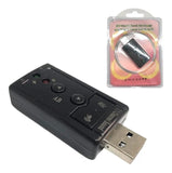 Adaptador Sonido Tarjeta De Audio 7.1 3d Usb Pc Canal Stereo