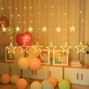 Instalación Navideña Cortina Decoración Luces Led Estrellas
