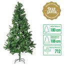 Arbolito De Navideño 712 Ramas 180cm Pvc Decoración Navidad Verde