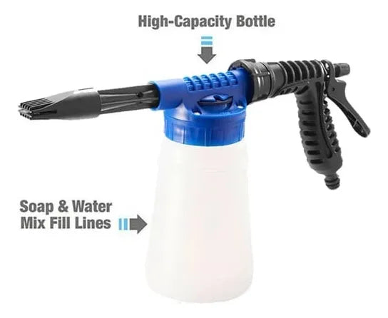 Pistola Lanza Espuma Pulverizadora Agua Autolavado Portatil