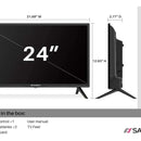 Sansui Es24z1, Televisor Led Hd De 24 Pulgadas (720p) Con Hd