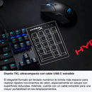 Teclado HyperX Alloy QWERTY Red- Linear inglés US color negro con luz RGB