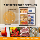 Mini Nevera Ultra Silenciosa Con Congelador 3.2 Cu.ft