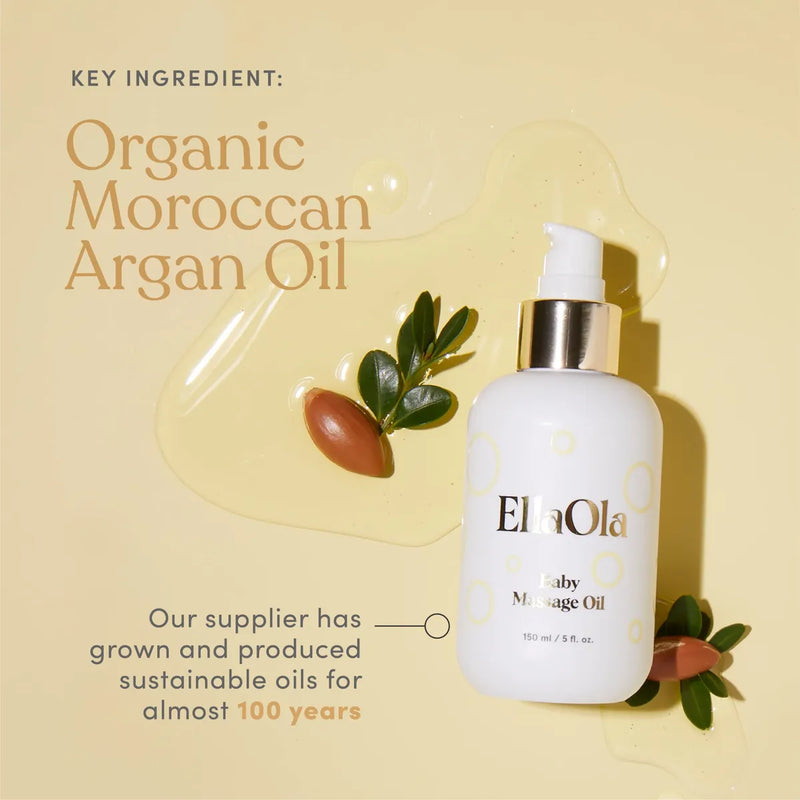 Ellaola Aceite De Masaje Orgánico Hidratante Para Bebés, .