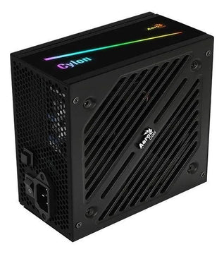 Fuente De Poder Aerocool Cylon Rgb 600w +80 Plus Bronze Black
