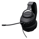 Auriculares Jbl Quantum 100m2 para jugadores con cable y micrófono, color negro