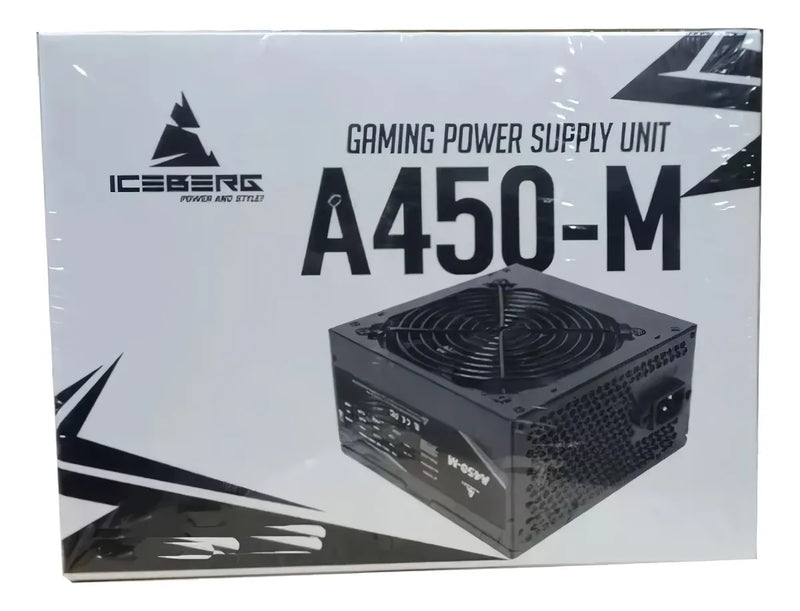 Fuente De Poder Retail Iceberg A450m (4 Sata, 2 Molex) Negro