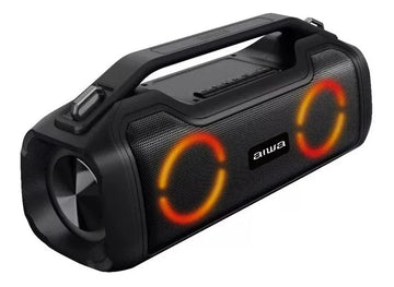 Parlante Aiwa AWS700BT portátil con bluetooth waterproof negra