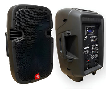 Cabina Activa De 10 Américan Sound Aspa108x Excelente Sonido Negro