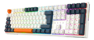 Teclado Gamer Redragon Trundle K668wbo Rgb Spanish Teclado Blanco Idioma Español